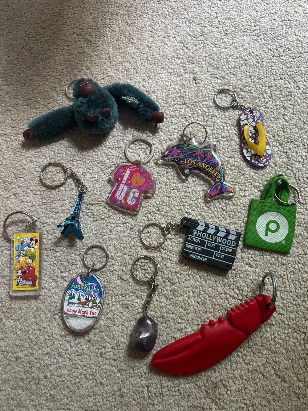 Set of keychains